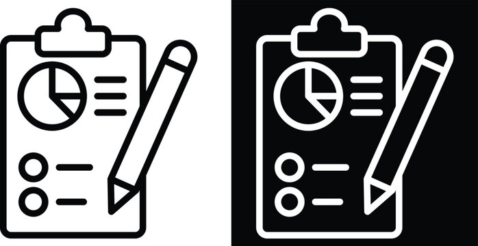 reporting Two-tone version in black and white background