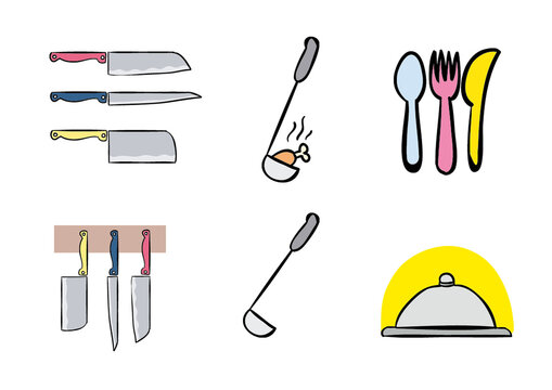 set of kitchen tools