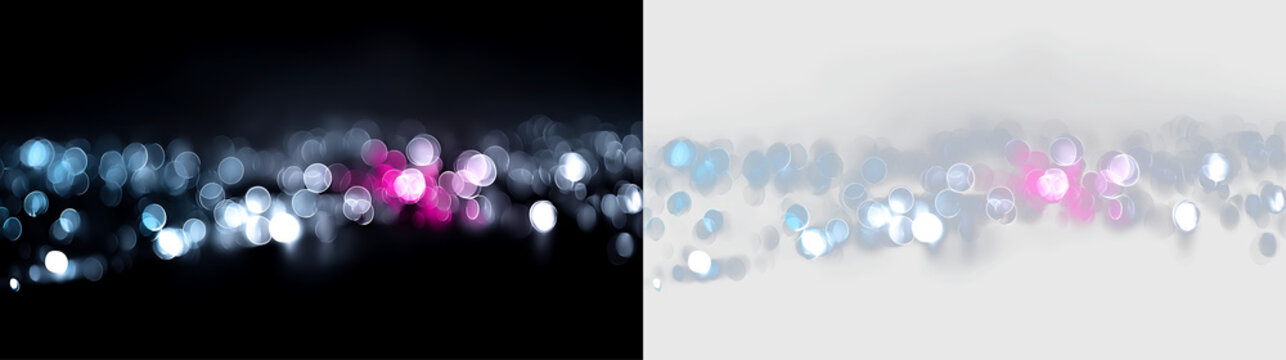 Vibrant Blue Pink Bokeh with Luminous Glow PNG