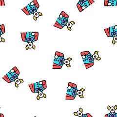 Fototapeta premium clown amusement park worker vector seamless pattern clown amusement park worker sign illustration