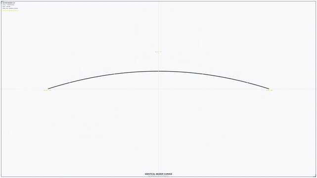 A simple curved line on a white background, representing a basic geometric shape.