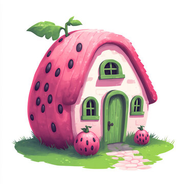 house on a green grass