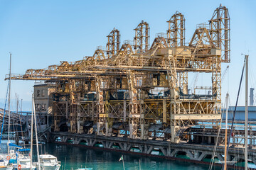 Fototapeta premium Historic bulk goods terminal