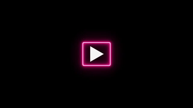 Neon Play Button Icon, Glowing Video Player Symbol, Black Bac
















Neon Play Button Icon, Glowing Video Player Symbol, Black Background



