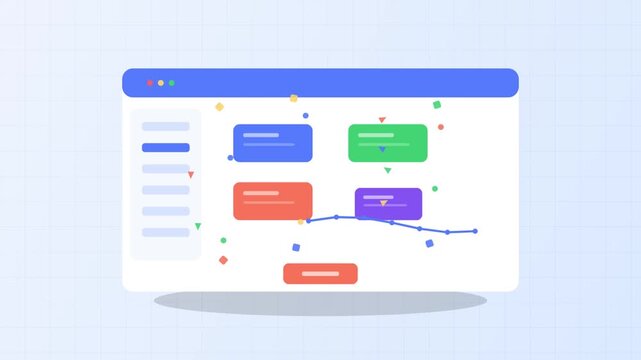 Digital Interface Design Featuring Minimalist UI Data Visualization Elements
