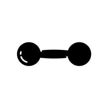 Dumbbell - simple vector icon