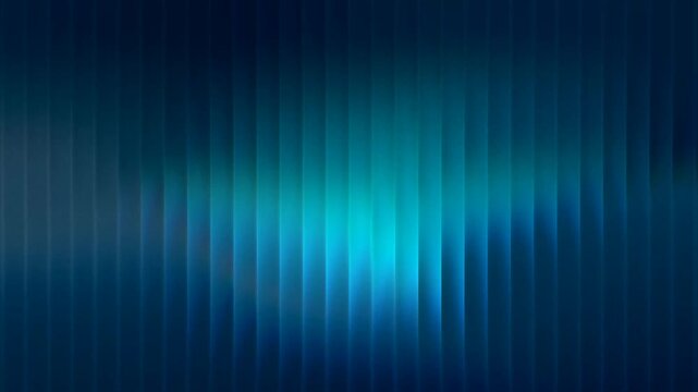 Blue Abstract Diagonal Metallic Background with Chromatic Aberration Glowing Lights Effect. Ribbed Glass texture.
