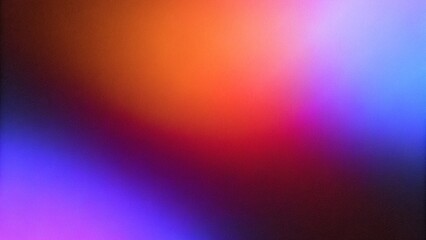 Obraz premium Abstract colorful mist background with grain and soft neon glow, modern minimalist wallpaper for branding, web design, posters and digital presentations