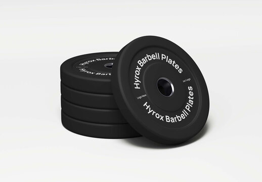Hyrox Barbell Plates Mockup