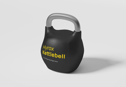 Hyrox Fitness Kettlebell Mockup