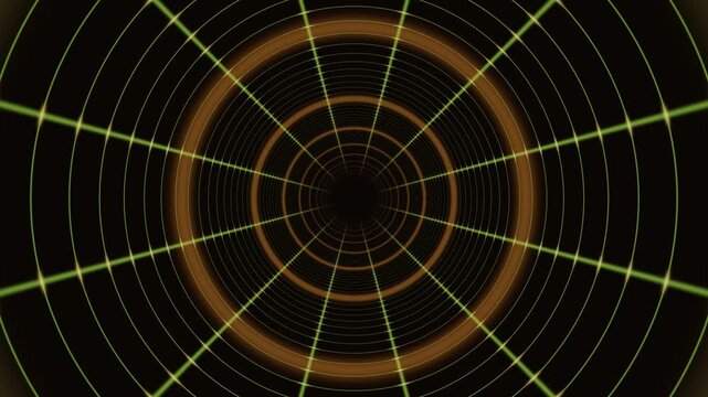 Patterns of light and lines in a circular motion