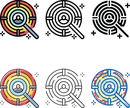 customer centricity modern business color icon vector. customer centricity multistyle modern business sign. isolated symbol