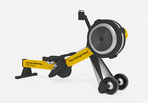 Hyrox Rowing Ergometer Mockup