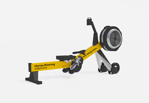 Hyrox Rowing Machine Mockup