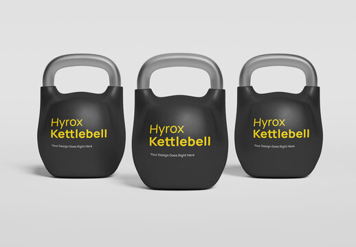 Hyrox Training Kettlebell Mockup