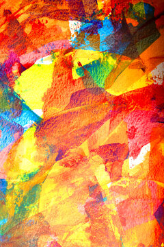 Heavy acrylic abstract colour paint thick strong background vibrant messy