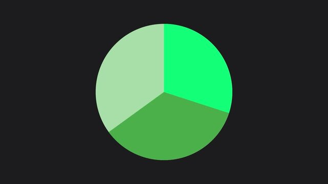 Animated Pie Chart Statistics Data Icon Dark Mode