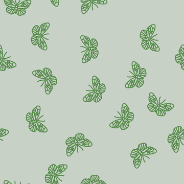 sapho longwing insect vector line seamless pattern sapho longwing insect sign illustration