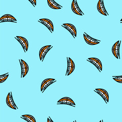 Obraz premium camping hammock glamping vector seamless pattern camping hammock glamping sign illustration