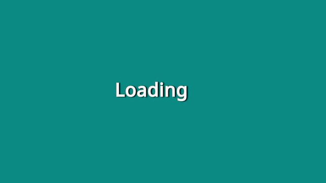 Web loading screen status animation displays text on solid background. Loading bar interface design works well for waiting times. Status loading icon provides standard loops.