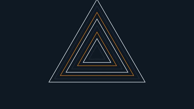 Concentric Nested Geometric Triangles Motion Background