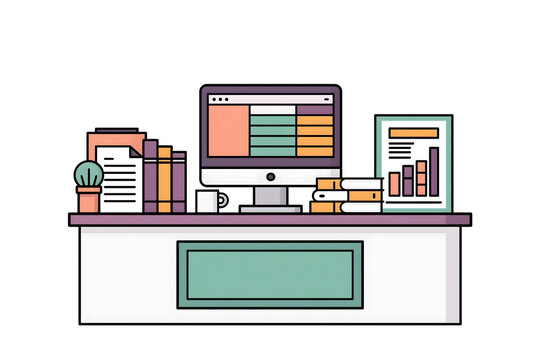 Modern Workspace Design: A Visual Guide to Enhancing Productivity with Technology and Organized Office Supplies