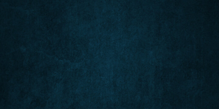 Abstract blue distressed Rough texture grunge concrete background. Vector black blue grainy background noise texture Black background with canvas. Dark black concreate wall retro old slate grunge.