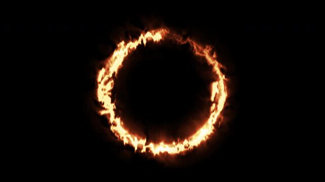 A circle of saber light on a black background, a looping spectrum animation, glowing neon lights.