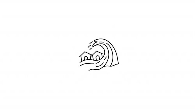 Tsunami Wave Icon