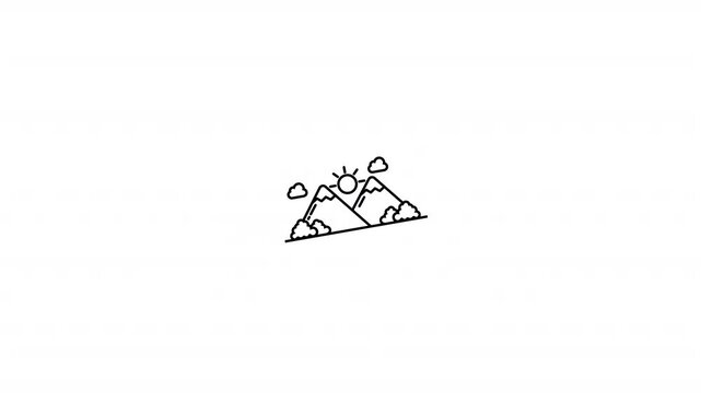 Mountain Landscape Nature Icon