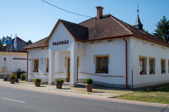 Faluh&aacute;z Community Center Building in Tivadar Hungary
