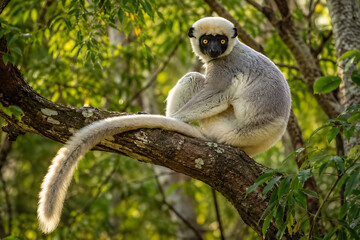 Fototapeta premium Madagascar Lemur in Natural Habitat