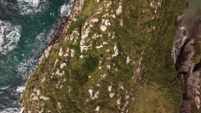 aerial view of the Northern  seaside 