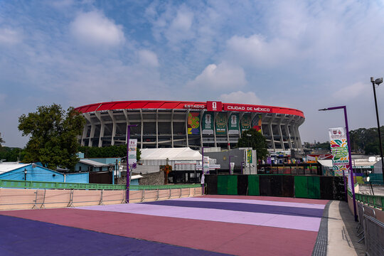 World Cup Venue: Exterior View of Estadio Azteca Branded as Estadio Ciudad de M&eacute;xico for FIFA World Cup 2026