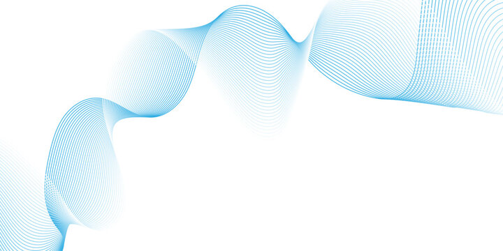 Vector gradient bule and white flow smooth wave energy stripe business liner texture design. abstract sound make white wave the focal element. white transparent giving it depth and a sense background