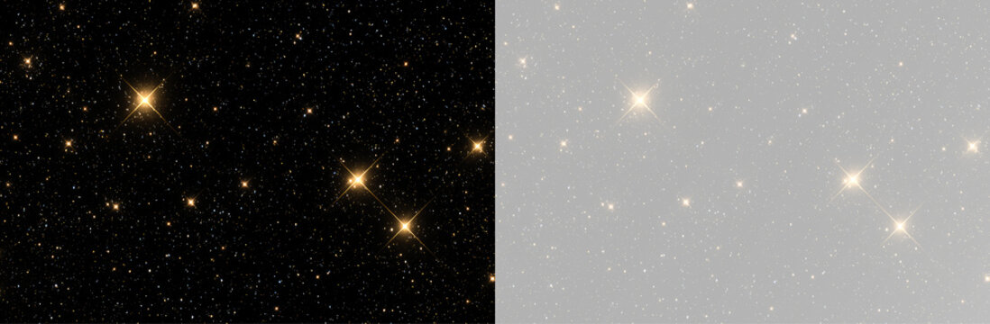 Shimmering golden star glow with luminous celestial sparkles and brilliant light rays