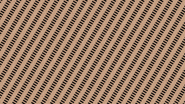 Light brown diagonal striped pattern featuring parallel black dashed lines arranged in a uniform repeating grid for textile textures