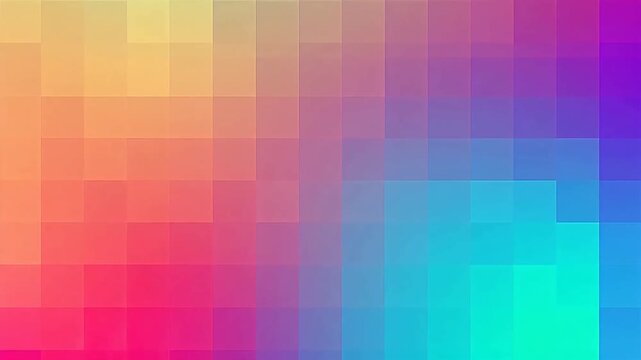 Abstract pixelated gradient from pink to blue