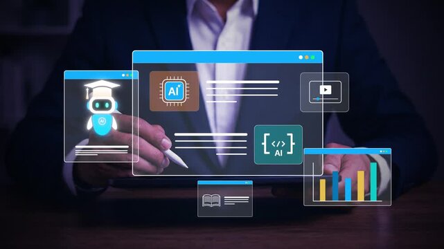 AI Learning Platform for Digital Education Automation, Chatbot Tutoring, Online Course Development, Training Analytics, Software Coding Support, and Enterprise Workforce Skill Growth