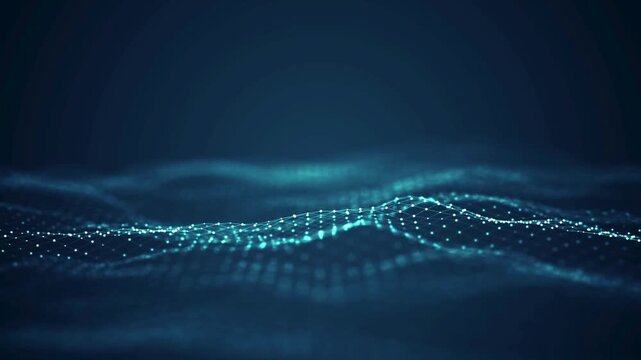 Abstract blue technology network background ideal for business presentations web design and branding.
