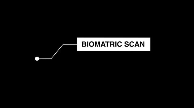 Identity verification symbols monitor biometric data scans systematically. Corporate facility security instructions leverage this clean vector tracker. Identity verification.