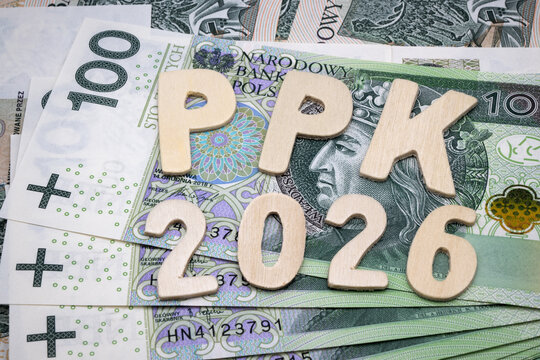 Euro currency, banknotes, and the inscription "Year 2026".
