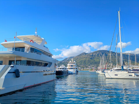 Luxury yachts marina Bar Montenegro