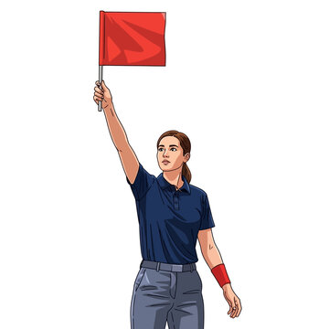 Fencing Referee Signaling Touch Point