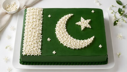Obraz premium Celebrating Pakistan independence day 14 august 