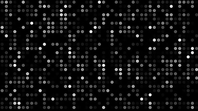 Hi tech motion graphic flickering dots animation background. Abstract dot technology background. 4K Dots Animated Background, Hi tech loop dotted overlay background.