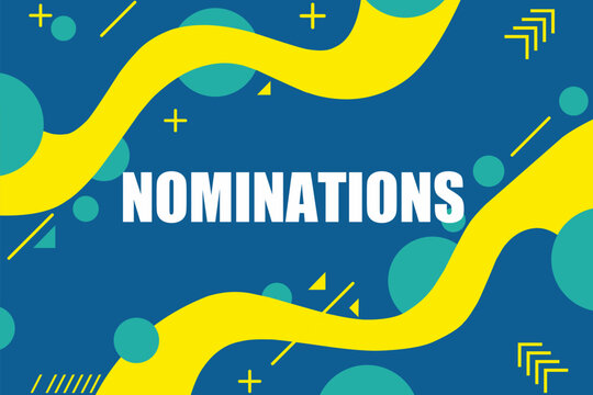 Vector banner. Megaphone with nominations speech bubble. Loudspeaker. Banner for business, marketing. Banner design vector illustration.