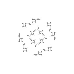 Rotating Magic Sparkle Dust Ring Outline © Shiva FitriAdi