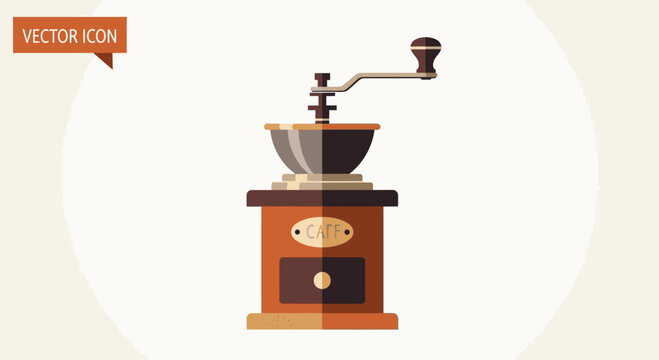 Vintage manual coffee grinder machine 45.