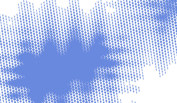 Zigzag halftone pattern with liquid effect repeating geometric design on transparent background wave abstract texture